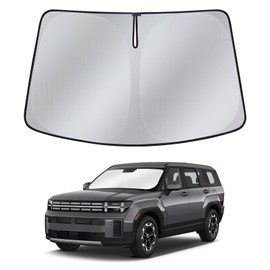Windshield Sun Shade for Hyundai Santa Fe 2024 2025— Upgraded Nano Materials Front Window Shade Cover for Santa Fe 2025 2024 Accessories, Foldable Windshield Sunshade Protector
