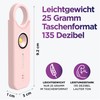 SnapSiren Taschenalarm: 135dB Selbstverteidigung Sirene für Frauen mit Schlüsselanhänger &