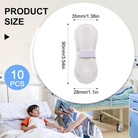 10 Pcs Catheter Stabilization Device,Statlock Foley Catheter Stabilization Device,Foley Catheter Stabilization Device,Feeding Tube Holder,Self Adhesive Catheter Holder Patch Dressing