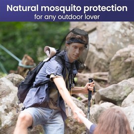 2 Stück Moskitonetz Kopf Mückenschutz Kopfnetz mit Extrafeinen Masche für Outdoor Lovers Gesichtsschutz Outdoor Angeln Imkerei Camping Geräumiger Netzraum funktioniert über die meisten Hüte (Grau)