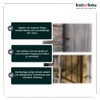 KOTARBAU Door Knob with Lock Metal Rotary Knob Cylinder Locking