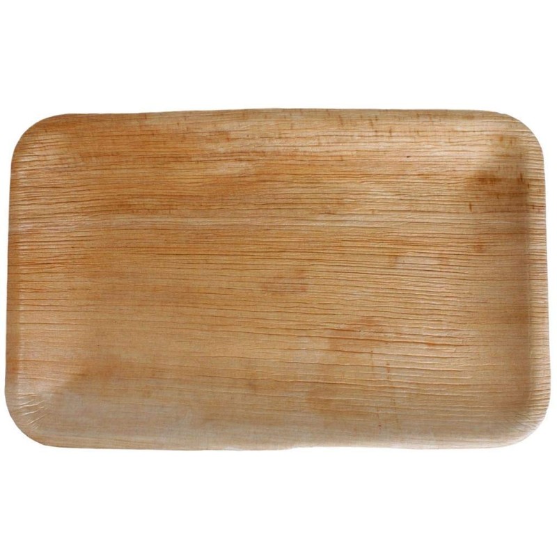 KOKA Palm Leaf Disposable Plates Rectangular Environmentally Friendly Disposable Tableware