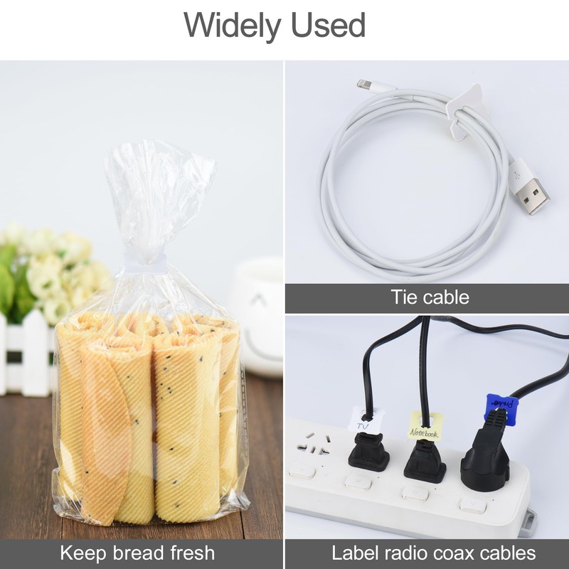 100 Pieces Reusable Plastic Bread Clips Keep Your Food Fresh,
