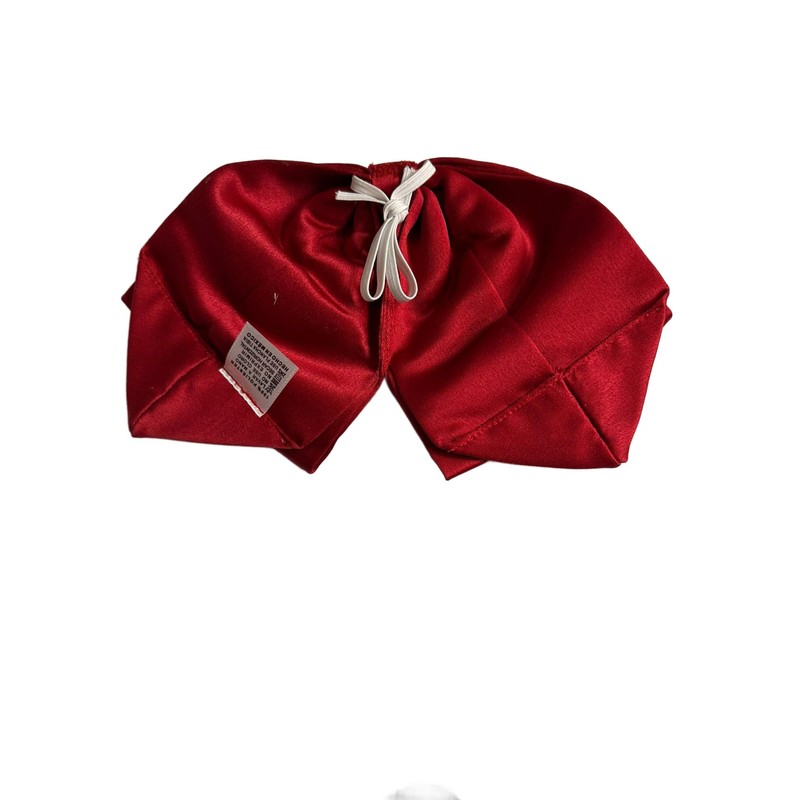 Traditional Mexican Mariachi Bow Tie, solid Teenager red and silver