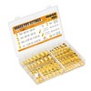 GASHER 104Pcs Brass Pipe Fittings Assortment Kit, Reducing Adapter, Hex