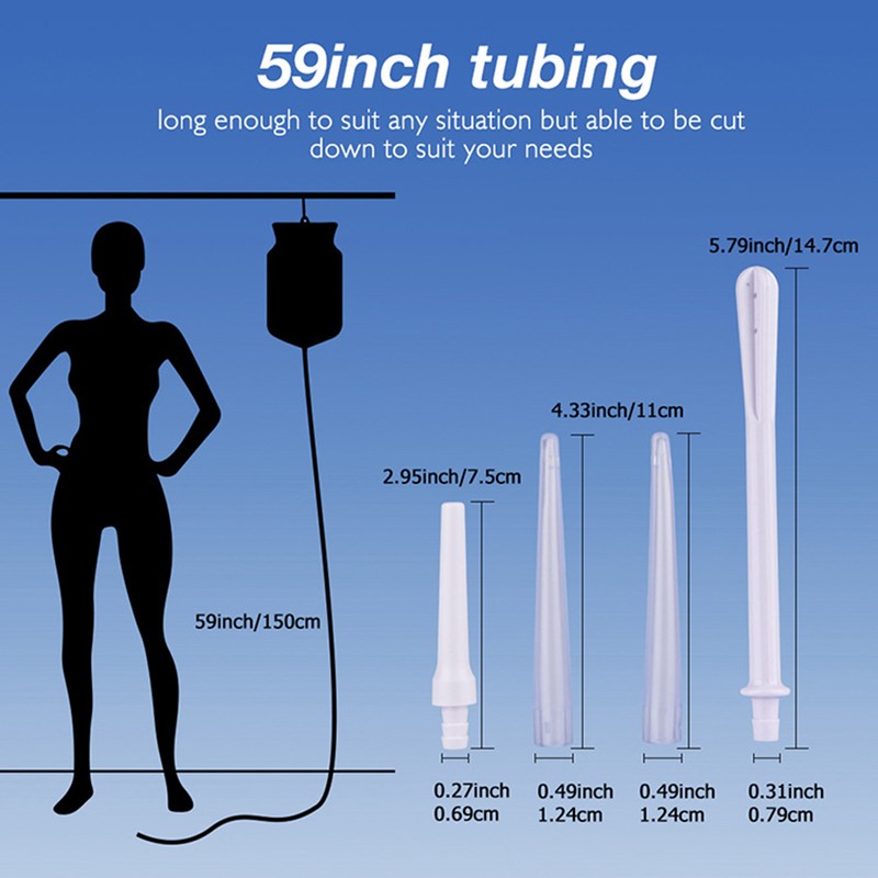 Non Toxic Silicone Enema Bag Kit for At Home Water