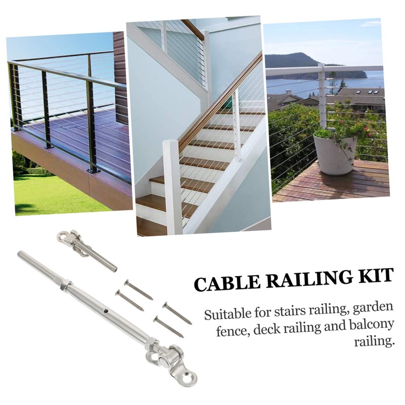 Angoily 1set Stainless Steel Connector Cable Management Mountable Kit Cabling