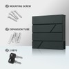 Ydocabinit Mailbox Wall Mount,Large Capacity Locking Mailbox for Outside,Galvanized Steel