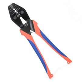 iCrimp CWR1328 Ratchet Type Hand Pressor, Aluminum Sleeve, Crimping Machine, Wire Clamp Cutter, Crimping and Cutting, Compatible with 0.01 - 0.14 inch (0.3 - 3.5 mm)