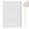 Straight Line Stencil Ruler Lettering Guide Transparent Model Calligraphy for