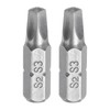 HARFINGTON 2pcs Square Head Screwdriver Bits 1/4" Hex Shank SQ3