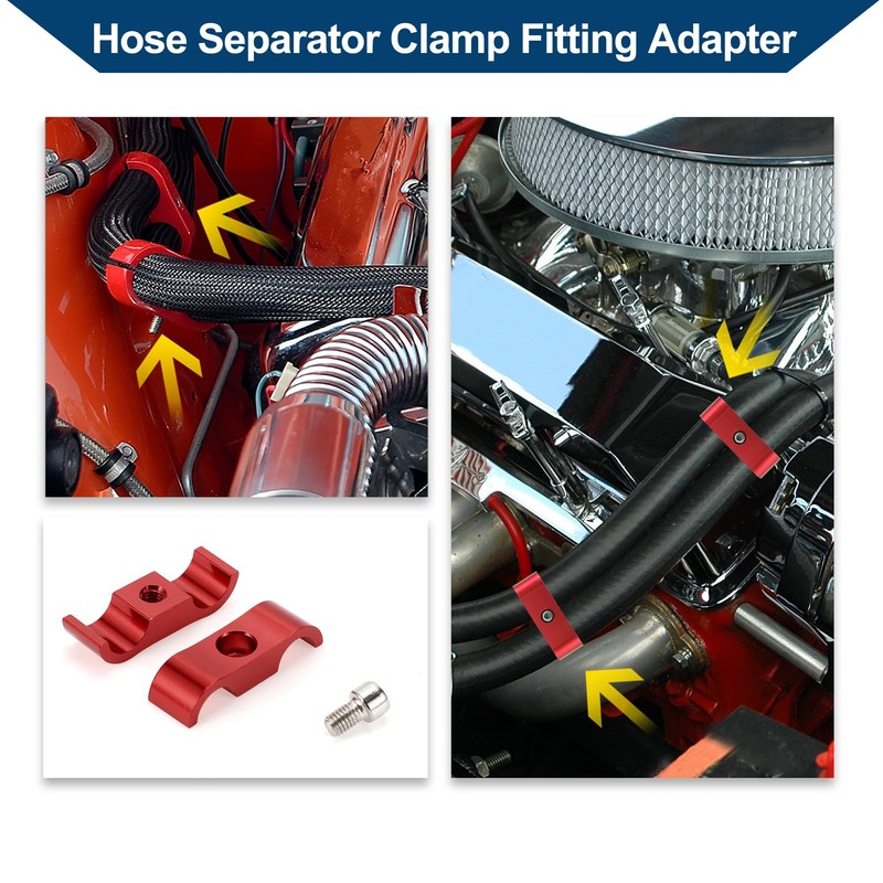 Hihaha Hose Separator Clamp Fitting Adapter/Pipe Tube Line Separator Clamp