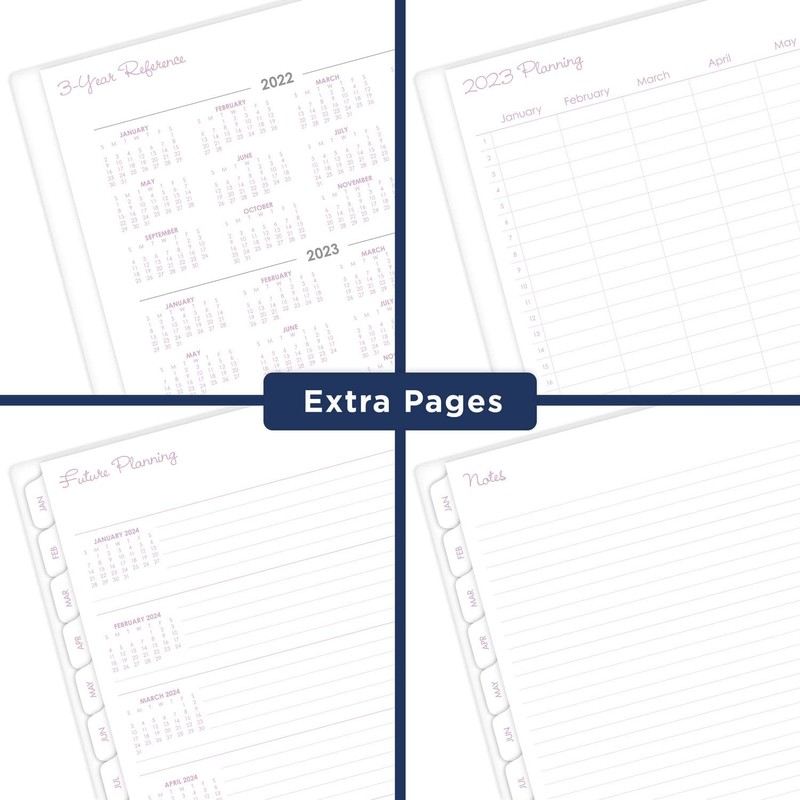 Cambridge Agenda semanal y mensual 2023, 8-1/2 x 11 pulgadas,