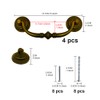 ONEBO 4 Sets Bail Pull Handles - 5.4 Inch Retro