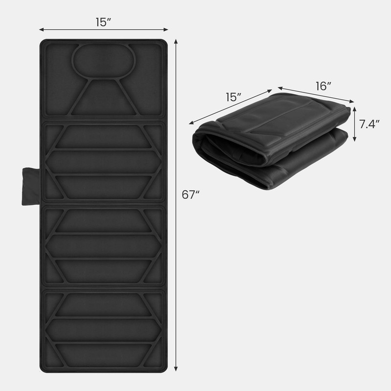 CooCoCo Massage Mat with Heat, Massage Pad with 10 Vibration