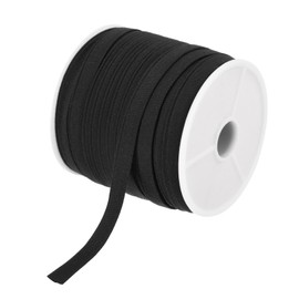 MECCANIXITY 1/4 Inch Double Fold Bias Tape Cotton Continuous Bulk Bias Tape for Sewing,Seaming Quilting Hemming Binding Crafts (Gray Black 25 Yards)