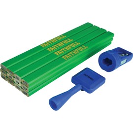 Carpenter's Pencil Kit Green/Hard (Pack 12)