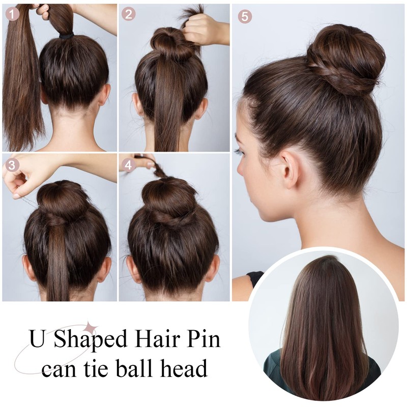 U Shaped Hair Pins, IKOCO 2.4inch Bun Hair Pins for