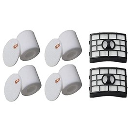 Casa Vacuums Replacement for Shark Rotator Powered Lift-Away 4+2 Filter Kit - TruePet - Deluxe - APEX DuoClean NV650 NV651 NV652 NV750 NV751 NV752 NV765 NV831 NV835 AX950 AX951 AX952 AZ1000 AZ1002 AZ1501 ZU881 XFF650 XHF650