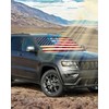 American Flag Car Windshield Sun Shade Compatible with Jeep Grand