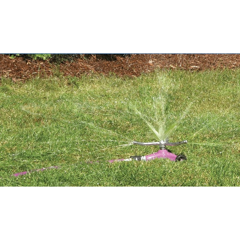 Dramm 15053 ColorStorm Premium 3-Arm Whirling Sprinkler with Heavy-Duty Metal