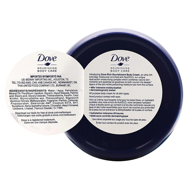 Dove 4 Dove Nourishing Body Care Rich Nourishment Cream 48