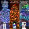 USB 15M Fairy String Lights,150LEDs Outdoor Rope Lights with Remote/APP