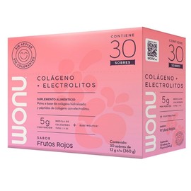 Wonu Colageno Electrolitos Sabor Frutos Rojos Sobres