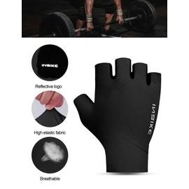 INBIKE Fitness Gloves Training Gloves Sports Gloves Women Men for Crossfit Bodybuilding Gym Strength Training Sports Gloves Black M