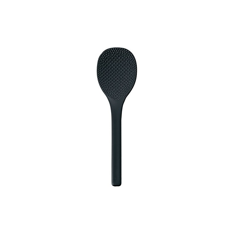 Akebono Sangyo PM-465 Rice Spoon, Black, 6.3 inches (16 cm),