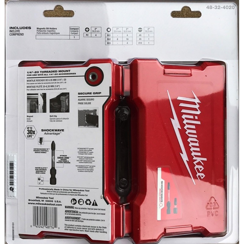 Milwaukee 40-Piece Shockwave Impact Driver Bit Set (48-32-4020)