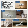 SOPAMI 2-in-1 Snap Grip Mini Mop Use Any Cloth,Cloth Changing,