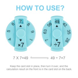 9pcs Math Fidget Spinners, 9 Styles Colorful Math Facts Fidget Spinners Multiplication And Division Fidget Toys Early Math Education Toys Times Table for Kids for Home School Classroom