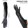 NONSOMPLE Long Opera Gloves Satin Elbow Glove for Women Costume
