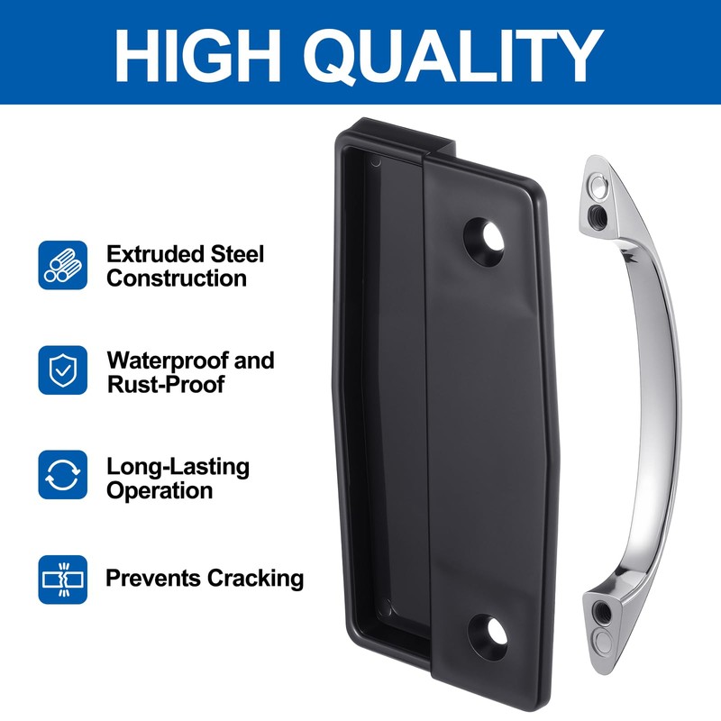 MorningRo 3 Pack Sliding Screen Door Handle Replacement Kits Including