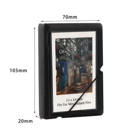 Mini Instant Film Polaroid Photo Album Book Holds 28 Photos Fits For Fujufilm Instax Mini 11 9 8 8+ 70 7S 90 25,Lomography 2x3 Inch Film (Ink Black, 1 Pack)