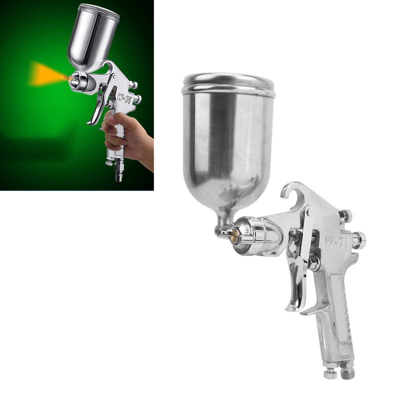 Spray Gun Set Upper Pot Gravity Feed Paint 1.8mm Fluid