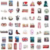 After London Stickers for Laptop (50 Pieces), Gift for Children,
