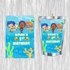 Bubble Guppies Juice Pouches - Printed Adhesive Labels or Assembled