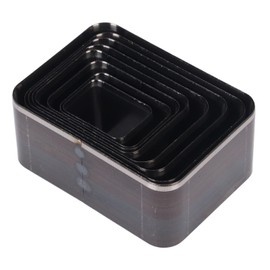 8-Piece Leather Punch Tool Set, Rectangular Shapes, Hollow Punching Tool, Leather Craft Cutting Tool Set