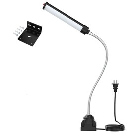 24W LED Work Light, 2400Lumen FlexibleGooseneck Work Light with Screw FixationBase,Industrial Lighting for Lathe CNc MillingDrill Press Sewing Machine,Durable WorkshopLamp for Garage & Factory
