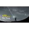Nitecore P23i Tactical Flashlight, 3000 Lumen USB-C Rechargeable Long Throw