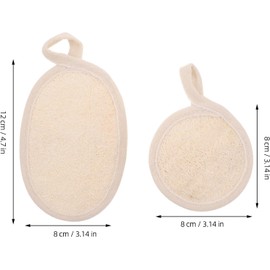 Almohadilla Exfoliante Corporal de Lufa 4 Piezas Beige