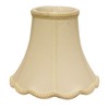 YLIEHS Softback Lampshade with Washer Fitter, Slant Scallop Design, Egg