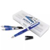 Monteverde Monza 3 Set Crystal Clear Fountain Pen - Blue