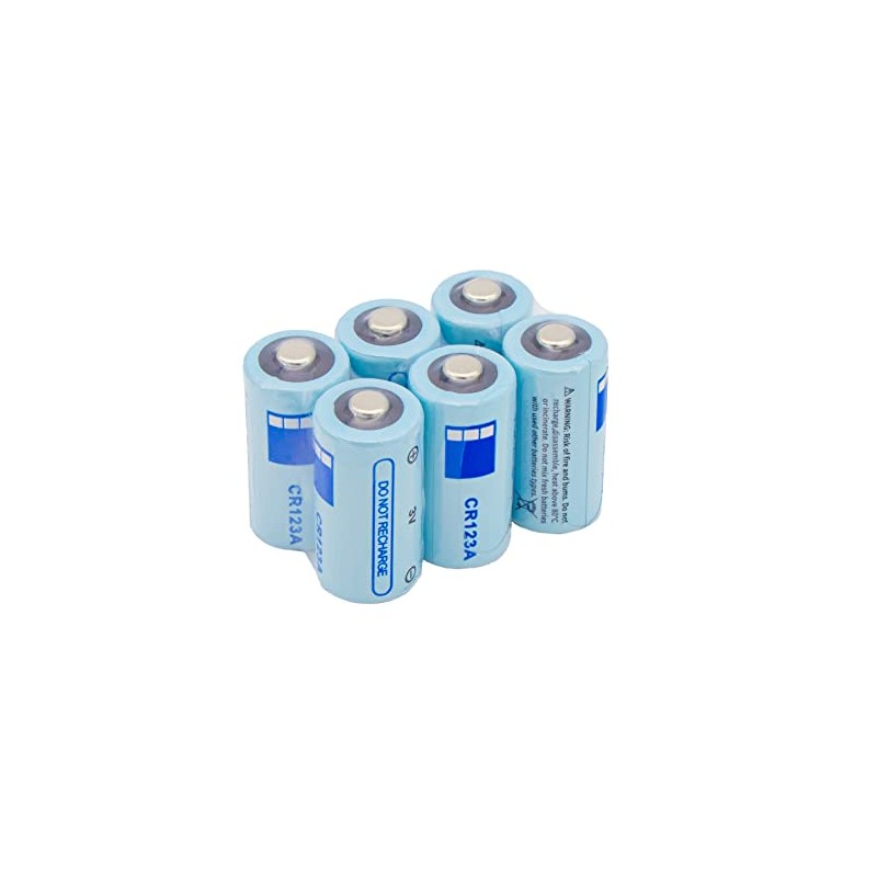 VIHOCEP CR123A 3V 700mAh Lithium Battery, 6 Count Pack, 3