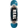 Real Skateboards Eclipse Oval Assorted Stains Mid Complete Skateboards -