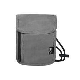AfitLulu Neck Pouches Passport Holder Travel Wallet RFID Blocking for Men & Women, Travel Pouch Passport Bag RFD Anti-Theft Passport Wallet Travel Accessories Phone Pouch with Neck Strap (Grey)
