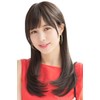 Almond Long Wig - Maroon Latte, Hand Planted, Made of