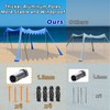 Beach Shade Tent,Beach Sunshade Canopy UPF 50+UV Protection,10x10 Ft Beach